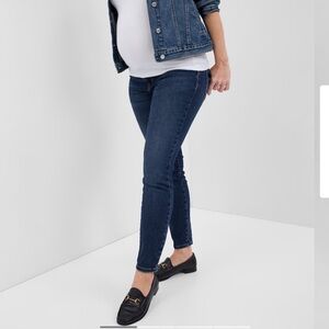 Gap Maternity Inset Panel Skinny Jeans size 34/18 NWT ankle